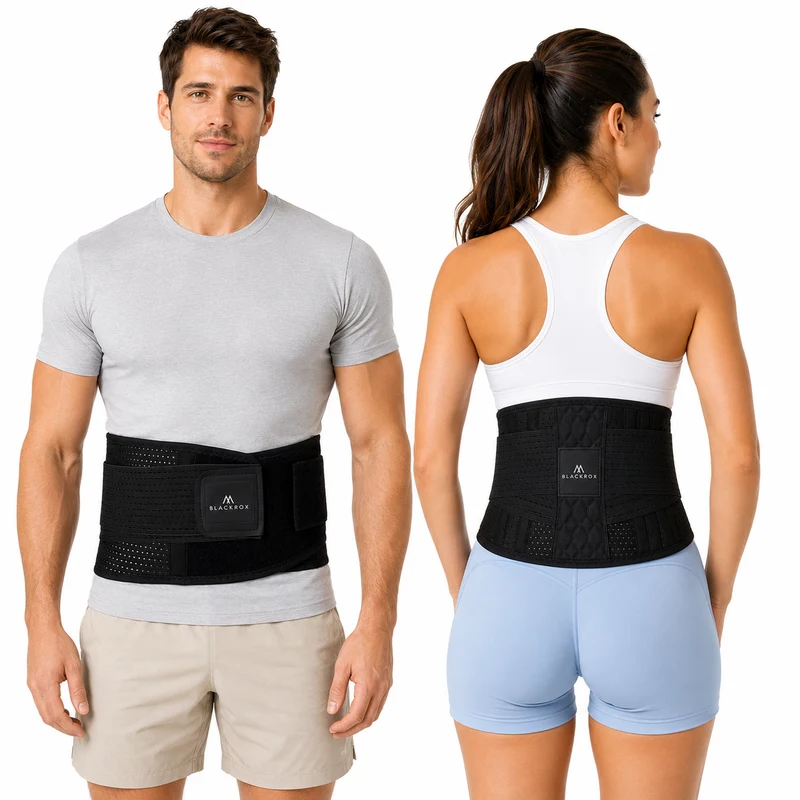 BLACKROX LUMBAROX Rückenbandage – Lendenwirbel Lendenstütze Sport