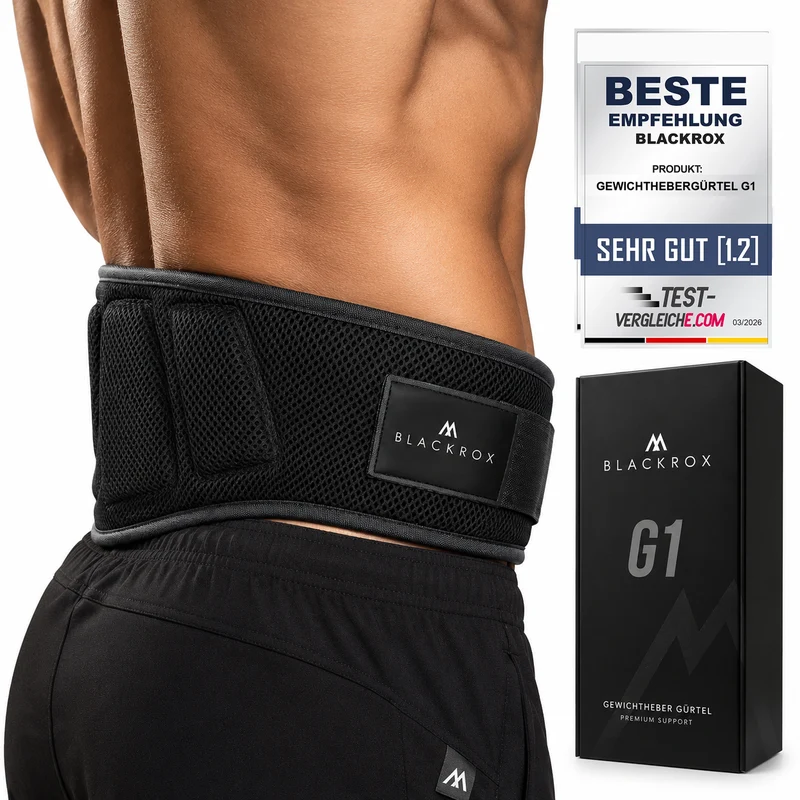 BLACKROX G1 Gewichthebergürtel – Kraftsport Trainingsgürtel