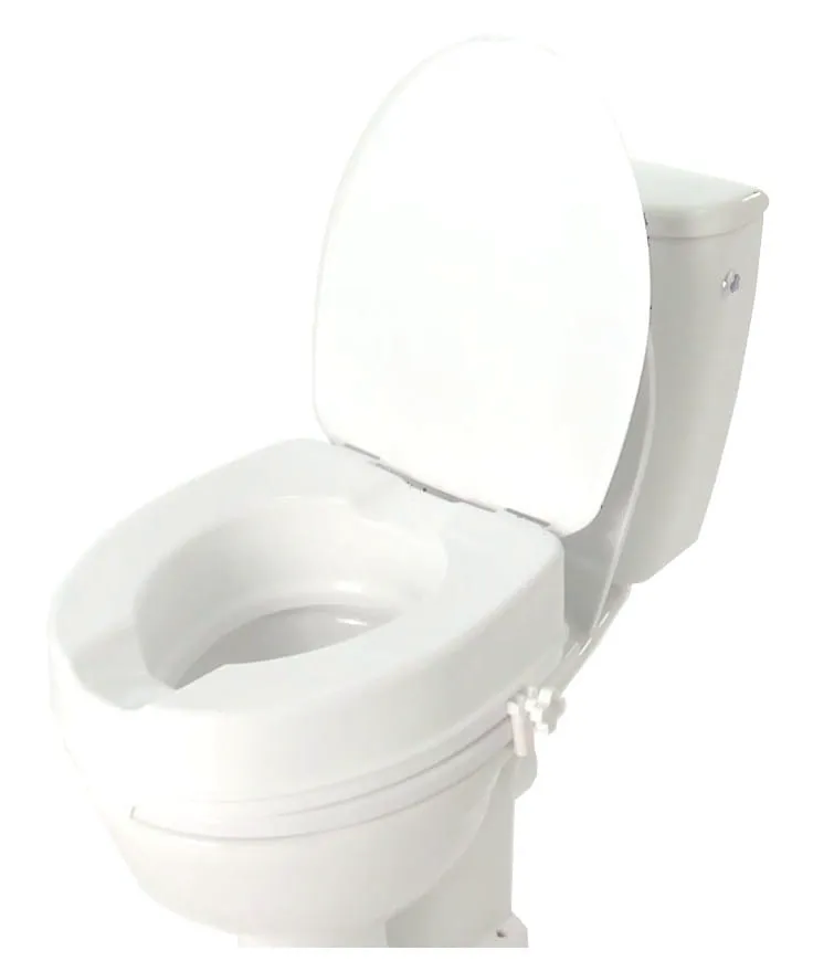 Toilettensitzerhöhung mit Deckel in 3 Höhen