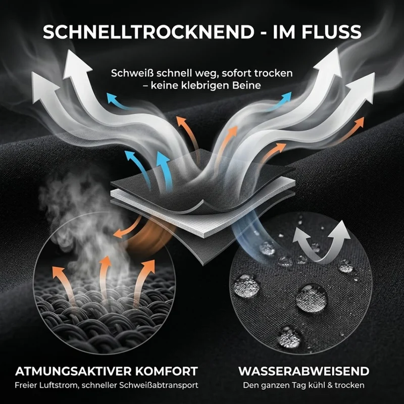 ComfortCargo Damen Cargo-Hose – abnehmbare Beine, strapazierfähig & atmungsaktiv, mit elastischem Bund