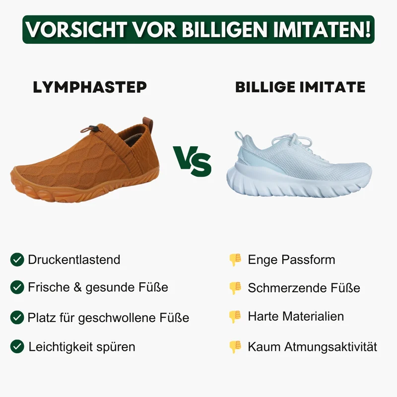 LymphaStep™ | Barfußschuhe gegen Wassereinlagerung