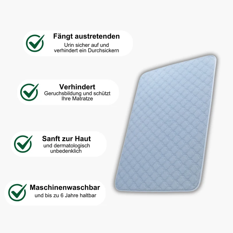 TrockenNacht - Inkontinenz Bettauflage - 1 Liter Aufnahmekapazität