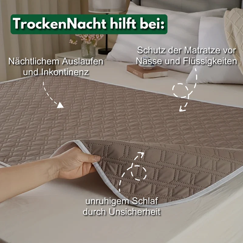 TrockenNacht - Inkontinenz Bettauflage - 1 Liter Aufnahmekapazität