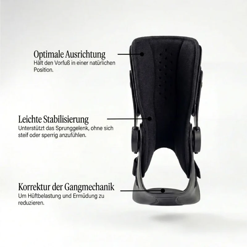 SchritSicher - Fußhebestütze / Fußheber-Schiene