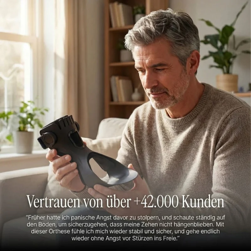 SchritSicher - Fußhebestütze / Fußheber-Schiene