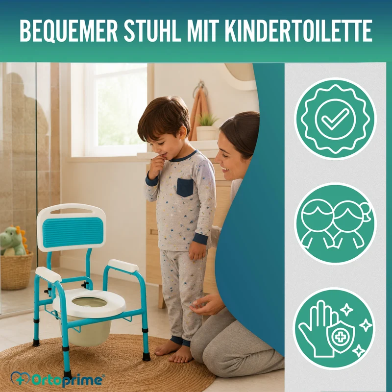 Kinder-Toilettensitz mit Reduzierer | Höhenverstellbar