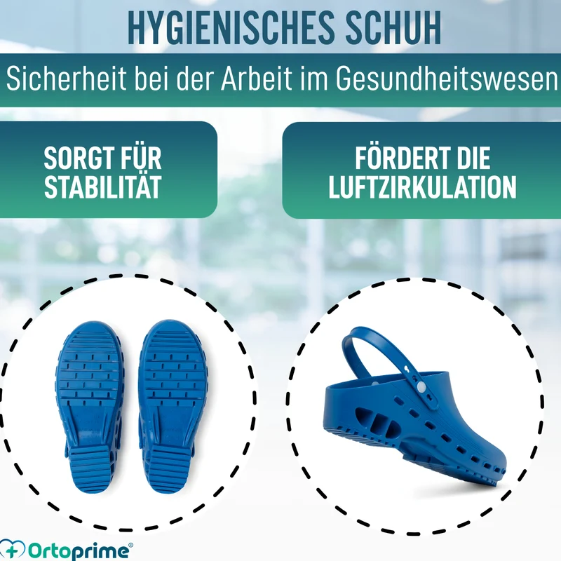 Sanitätsclogs Antirutsch | Wasserdichte Schutzfunktion