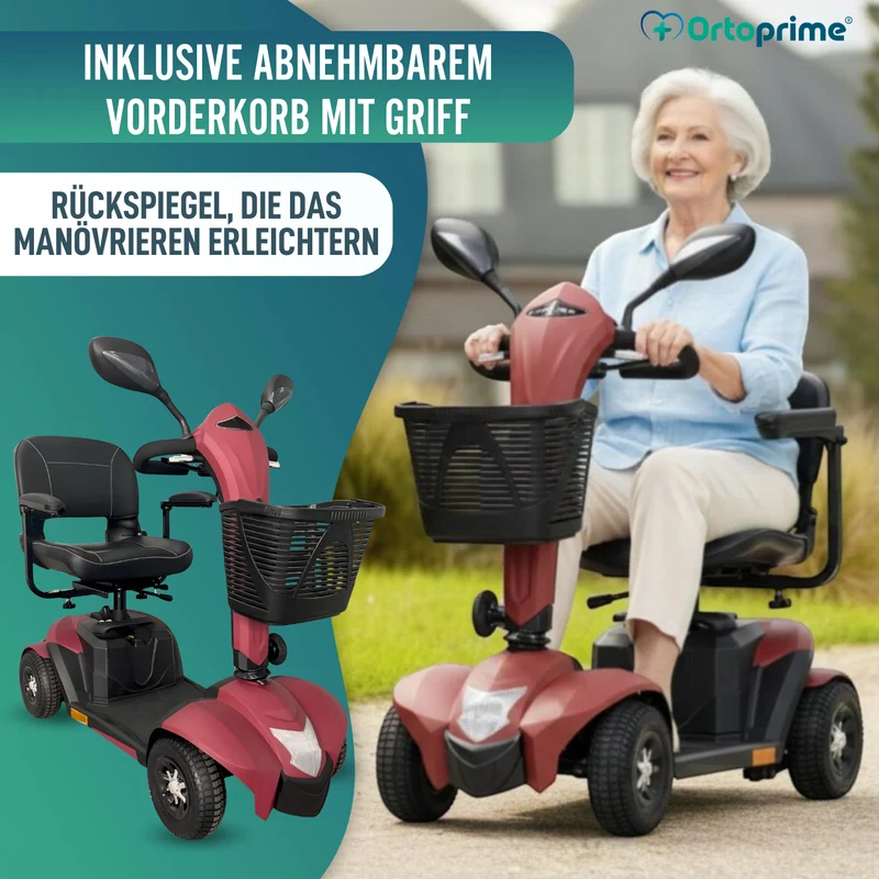 Elektro-Scooter der Neuesten Generation | Große 24cm Räder