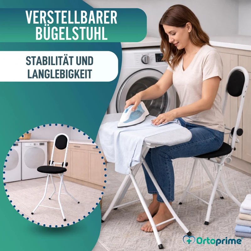 Stützstuhl mit Rückenlehne | Höhenverstellbar