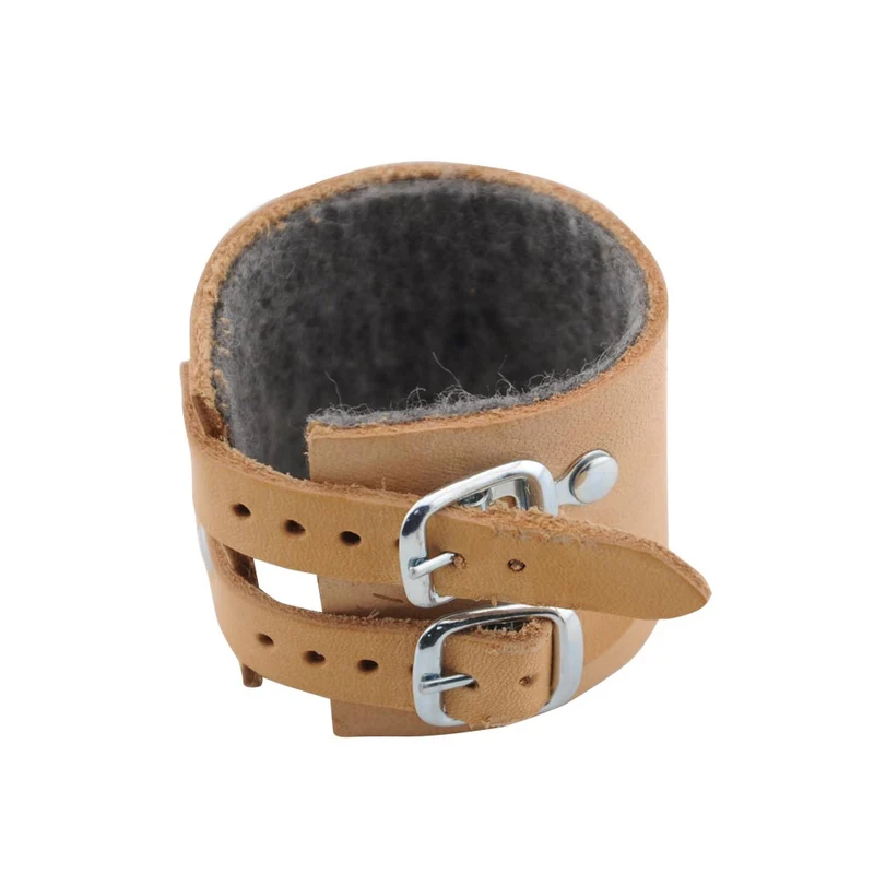 MC24® Handgelenkriemen aus Leder, 2-Schnallen, gefüttert, Gr. 16-22