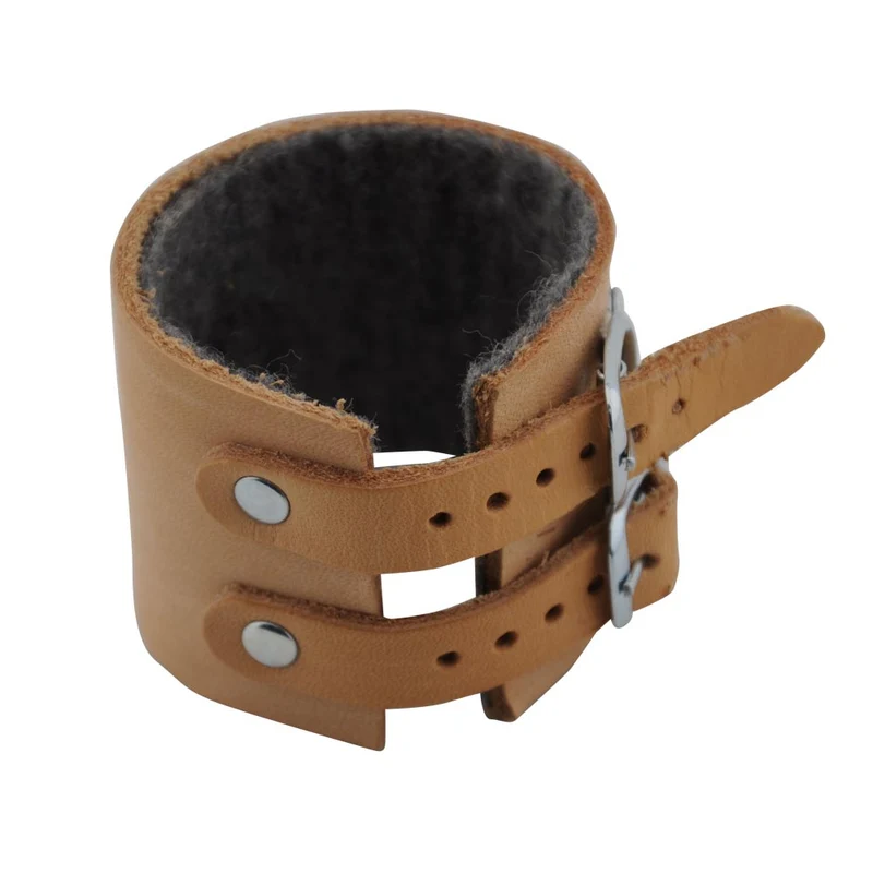 MC24® Handgelenkriemen aus Leder, 2-Schnallen, gefüttert, Gr. 16-22
