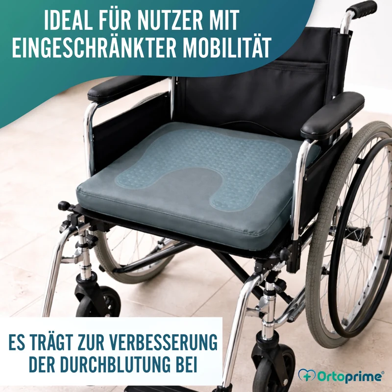 Antidekubitus Visco-Gel Sitzkissen Hufeisenform 85 kg/m3