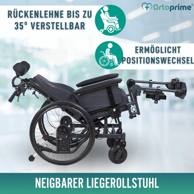 Positionierungsrollstuhl mit Kippfunktion | Anti-Dekubitus