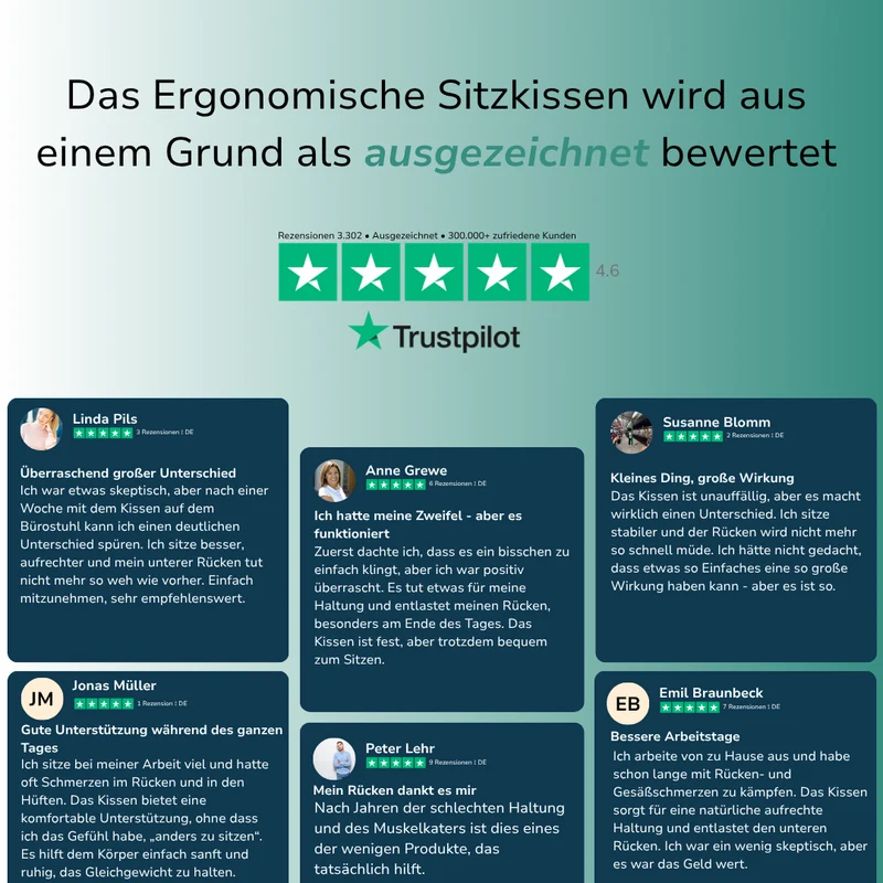 Ergonomisches Sitzkissen
