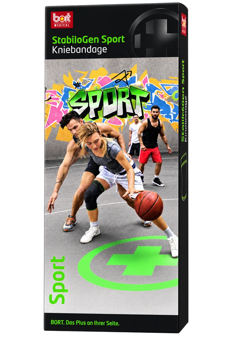 BORT StabiloGen® Sport Kniebandage, leitet Feuchtigkeit ab, viele Gr.