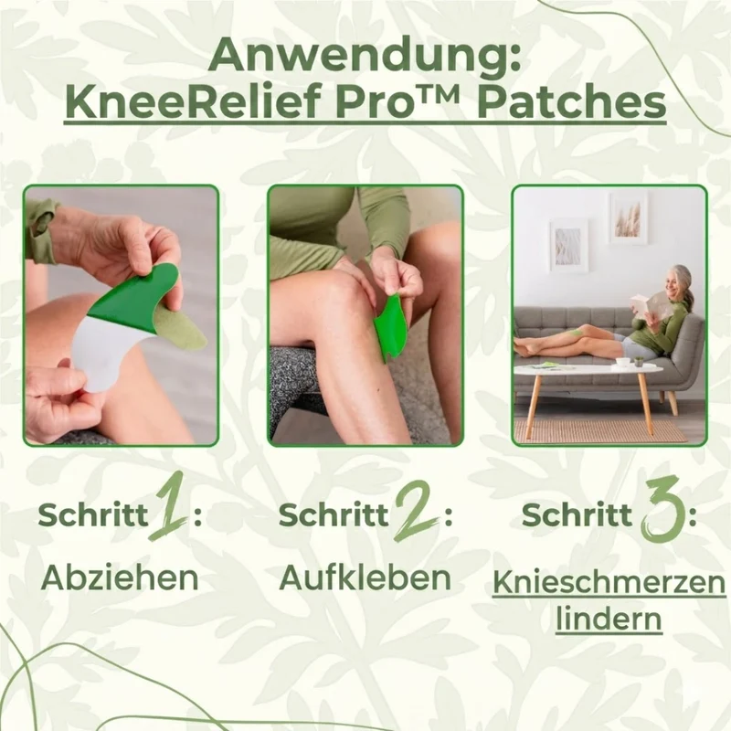 KneeRelief Pro™ — Natürliche Schmerzlinderung. Direkt am Knie.