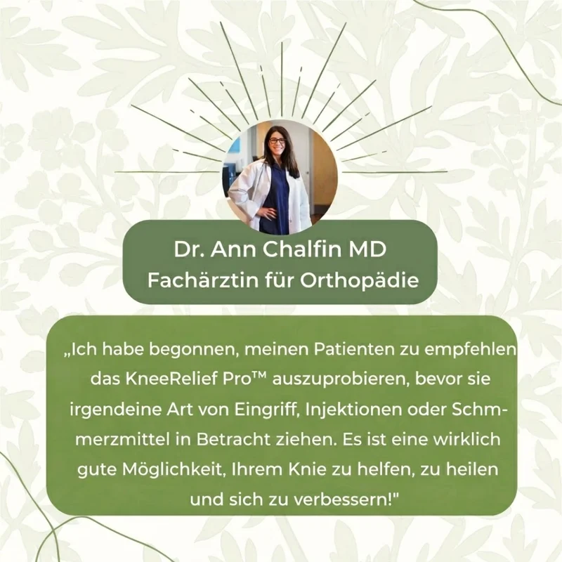 KneeRelief Pro™ — Natürliche Schmerzlinderung. Direkt am Knie.