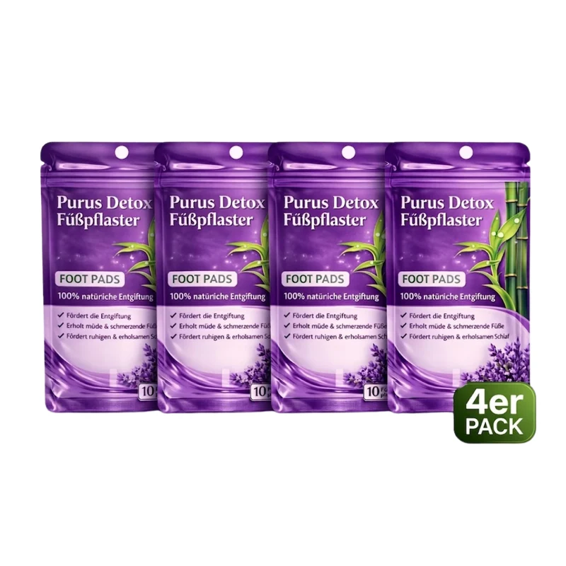 10 Purus Detox Fußpflaster – Sanfte Entgiftung