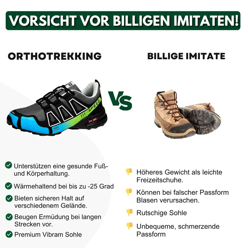 OrthoTrekking - ergonomischer schmerzlindernder Trekking u.- Wanderschuh