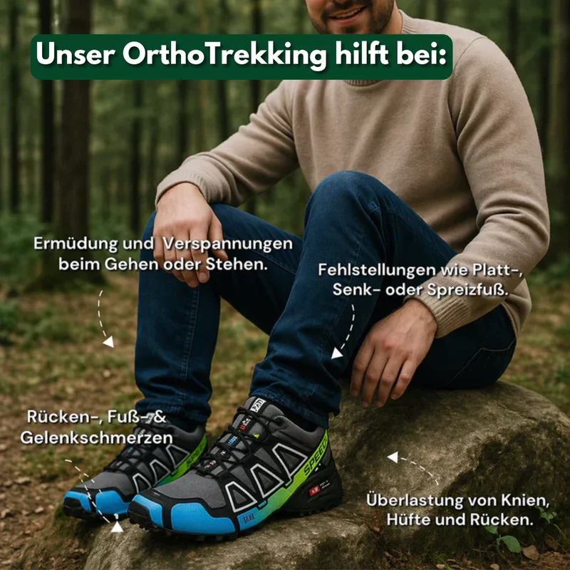 OrthoTrekking - ergonomischer schmerzlindernder Trekking u.- Wanderschuh