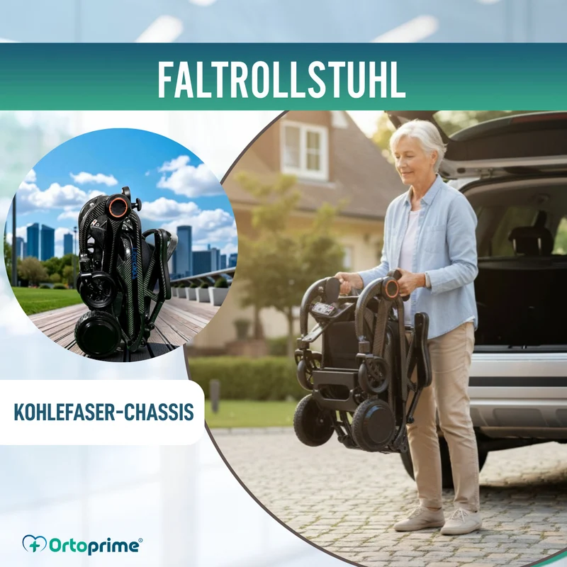 Elektrorollstuhl Ultrakompakt | Carbonfaser Leichtbau