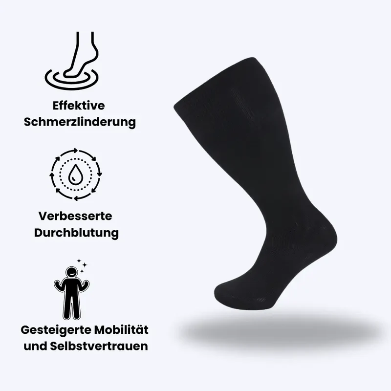 Extra weite Kompression Socken - CircuPlus Med