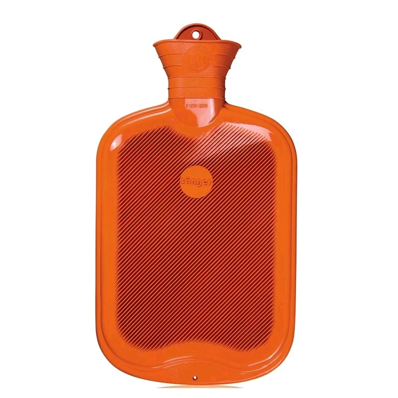 Sänger Gummi-Wärmflasche, glatt + Lamellen, 2 Liter, versch. Farben