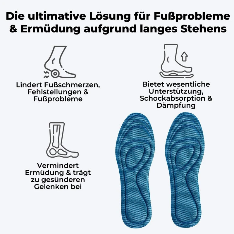 SoleCare™ 4D Memory-Schaumstoff-orthopädische Einlegesohlen