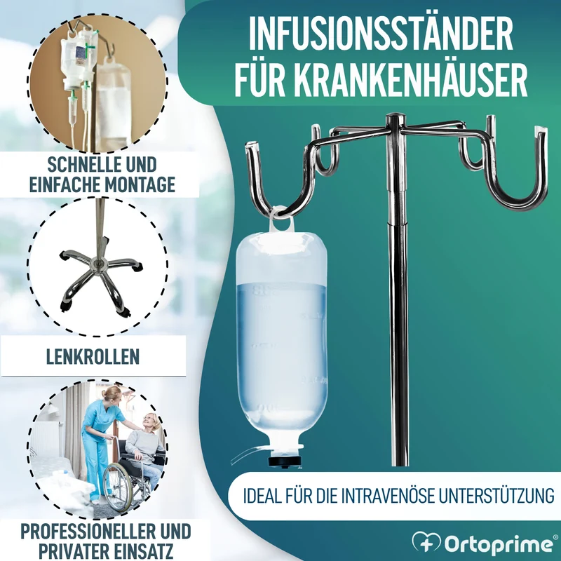 Infusionsständer auf Rollen | Professionellen und Häuslichen Gebrauch
