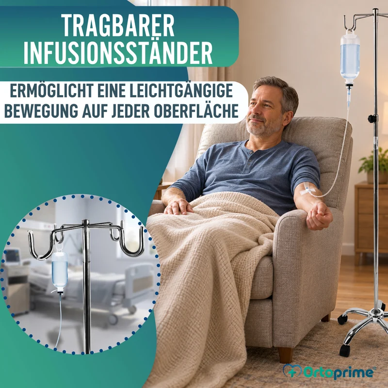 Infusionsständer auf Rollen | Professionellen und Häuslichen Gebrauch