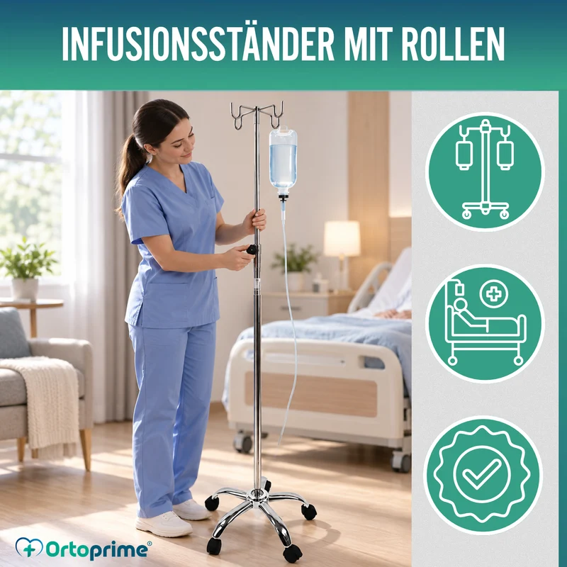 Infusionsständer auf Rollen | Professionellen und Häuslichen Gebrauch