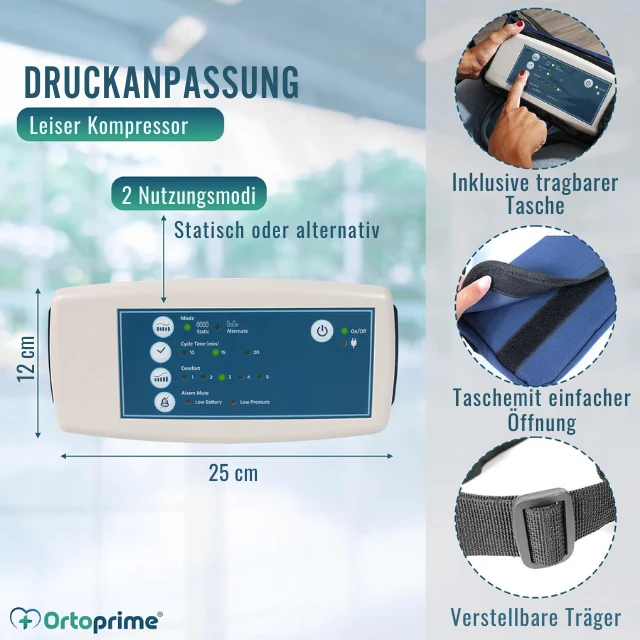 Luftdruck-Anti-Dekubitus-Kissen mit Kompressor | Rollstuhlkissen
