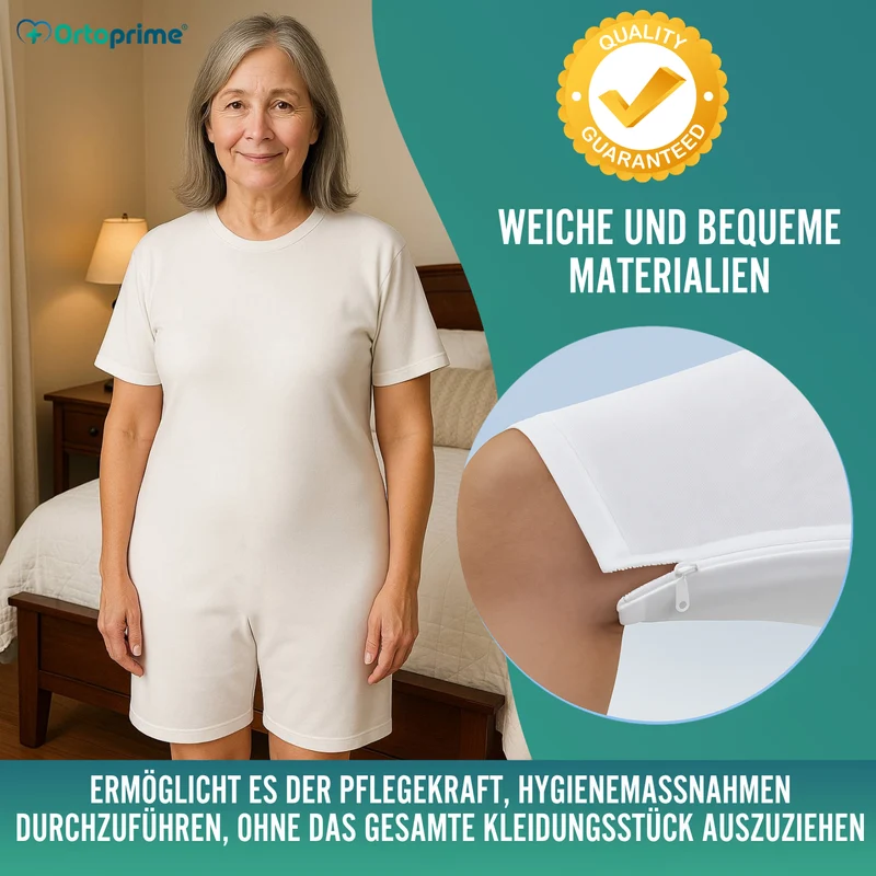 Inkontinenz-Pyjama Kurzarm Unisex | Erwachsenen