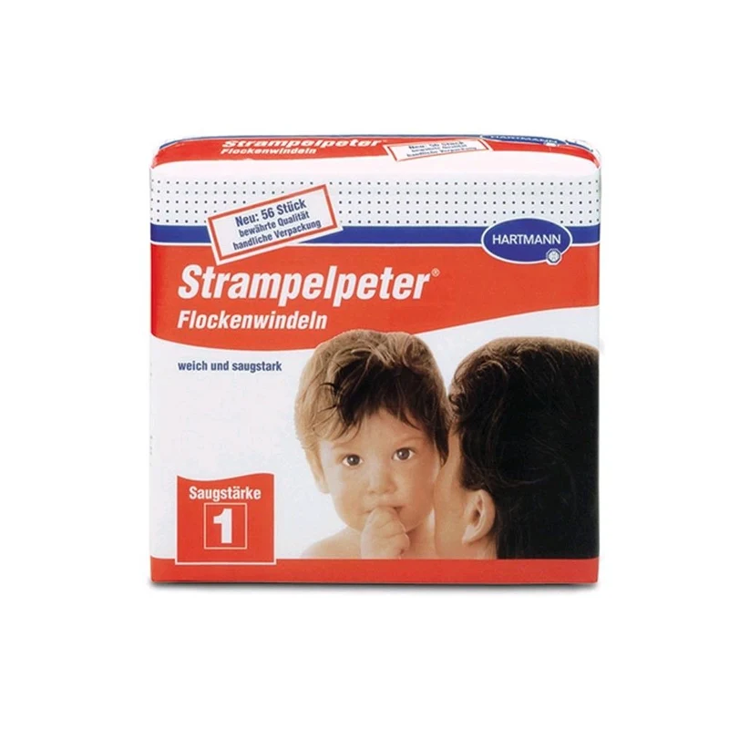 Hartmann Strampelpeter Flockenwindeln, Windeln, alle Varianten, 56 St.