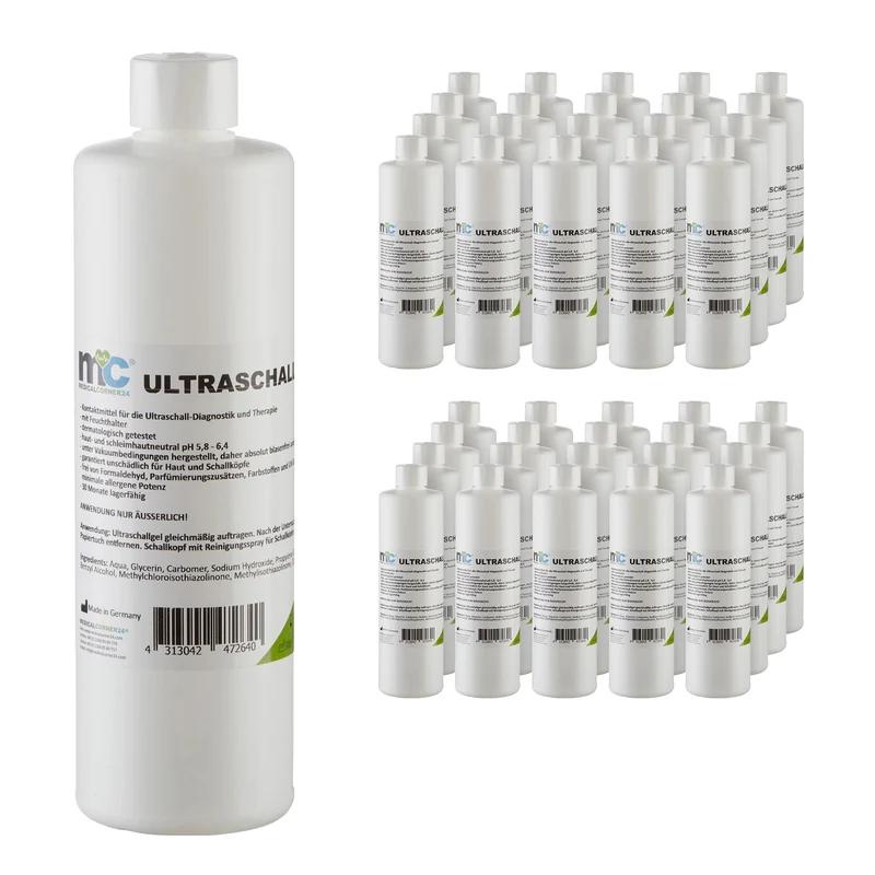 Ultraschallgel, Sonographiegel, Kontaktgel, Leitgel, Gel