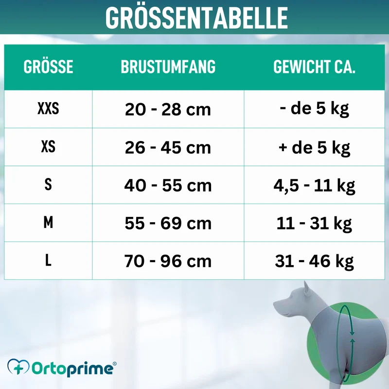Hundegeschirr für Neurologische Rehabilitation | 5 Größen