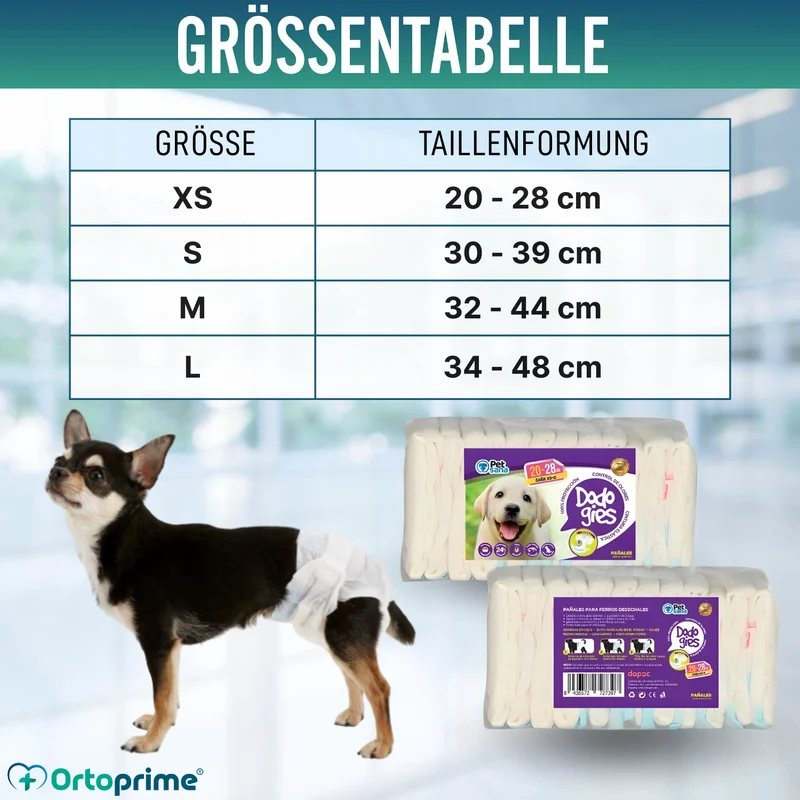 Hundewindeln für Hündinnen & Welpen | Hohe Saugkraft
