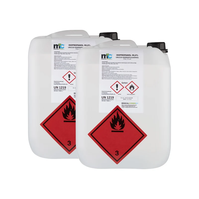 Isopropanol 99,9 %, Isopropylalkohol, Reinigung, versch. Größen