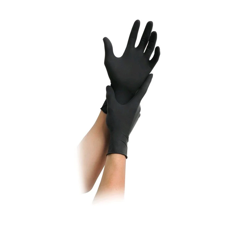 Black LX, Tattoo Latex Handschuhe schwarz von MaiMed, puderfrei 100 St