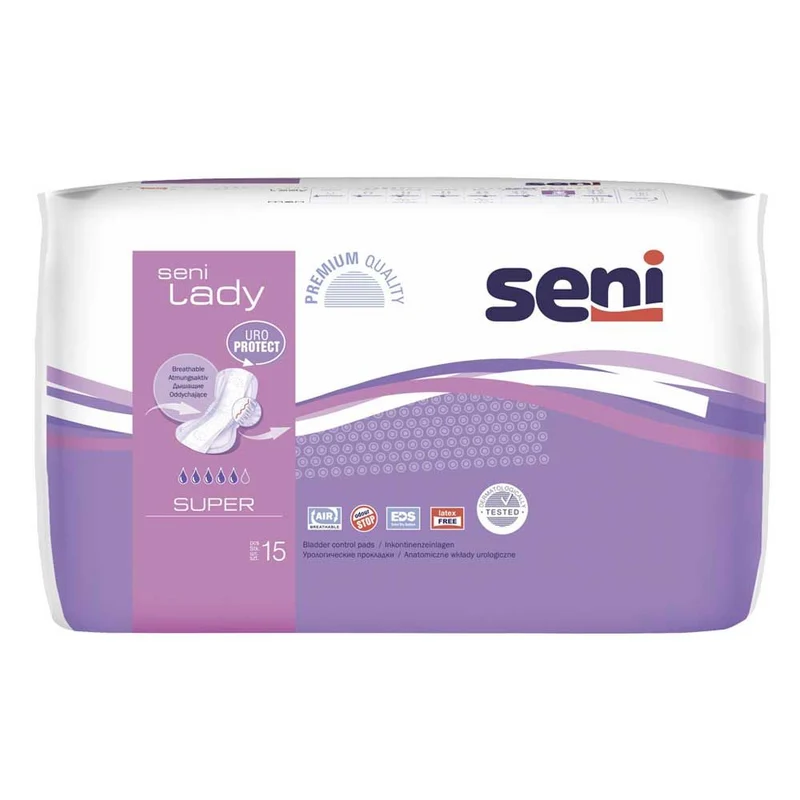 Seni Lady Inkontinenzeinlagen, atmungsaktiv, diskret, 8 Größen