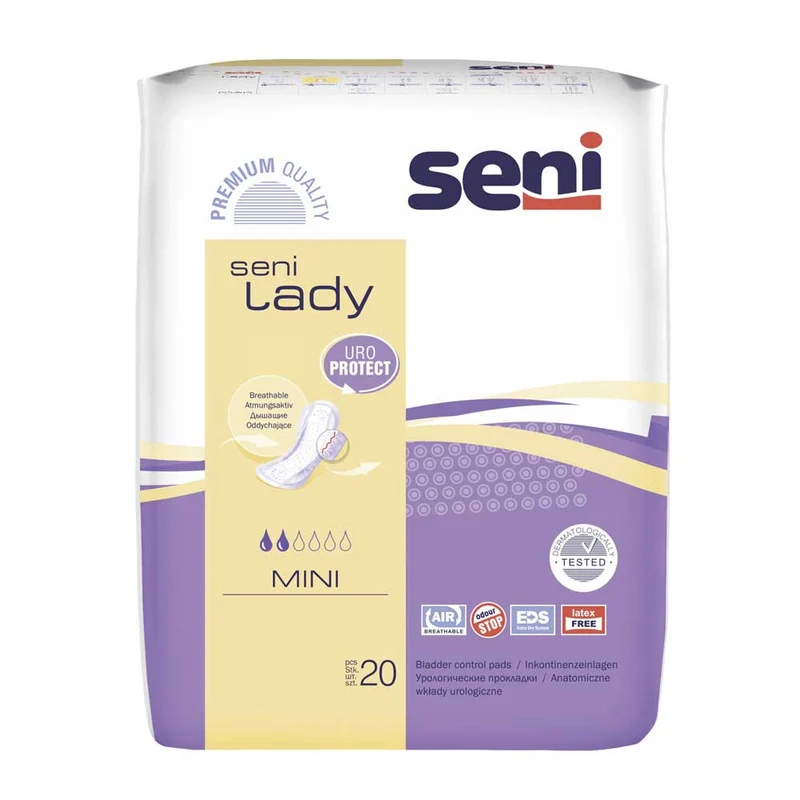 Seni Lady Inkontinenzeinlagen, atmungsaktiv, diskret, 8 Größen
