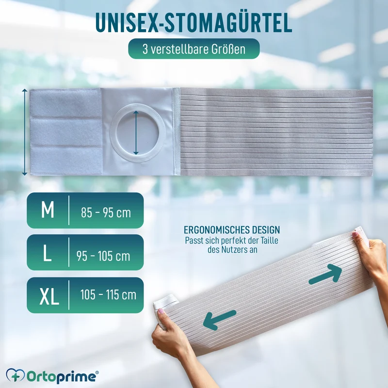 Thermoregulierender Postoperativer Gürtel für Kolostomie | 3 Größen