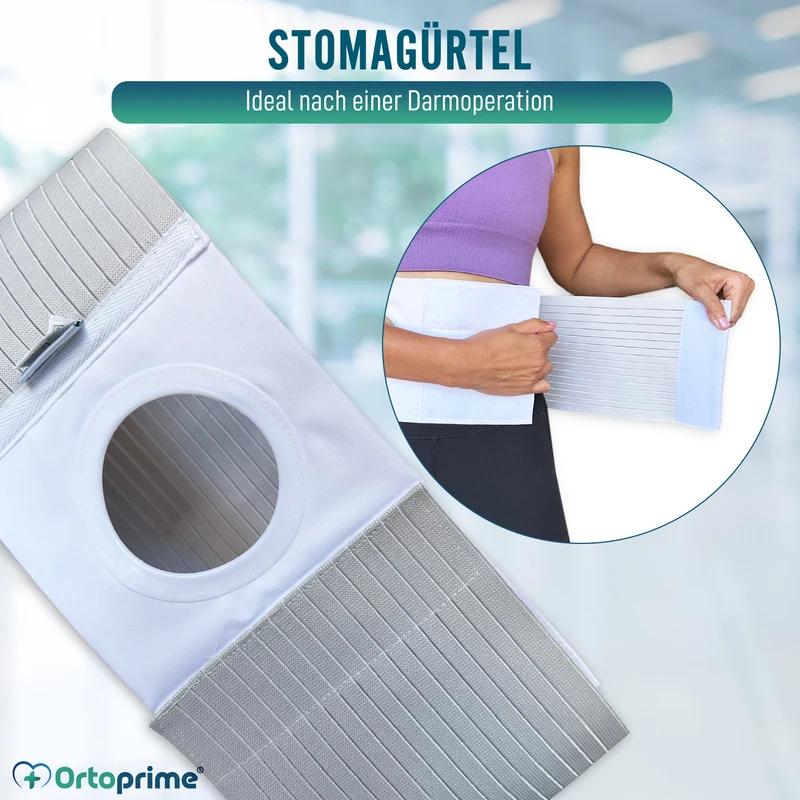 Thermoregulierender Postoperativer Gürtel für Kolostomie | 3 Größen