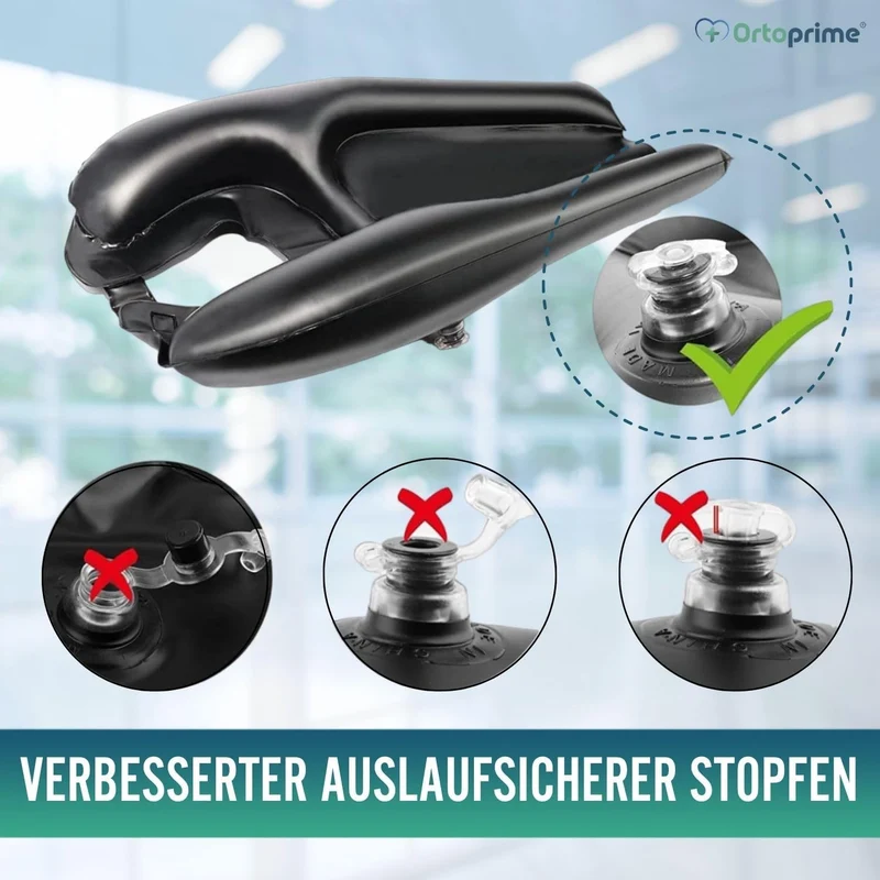 Aufblasbare ergonomische tragbare Haarwaschschüssel | Bequem und sicher