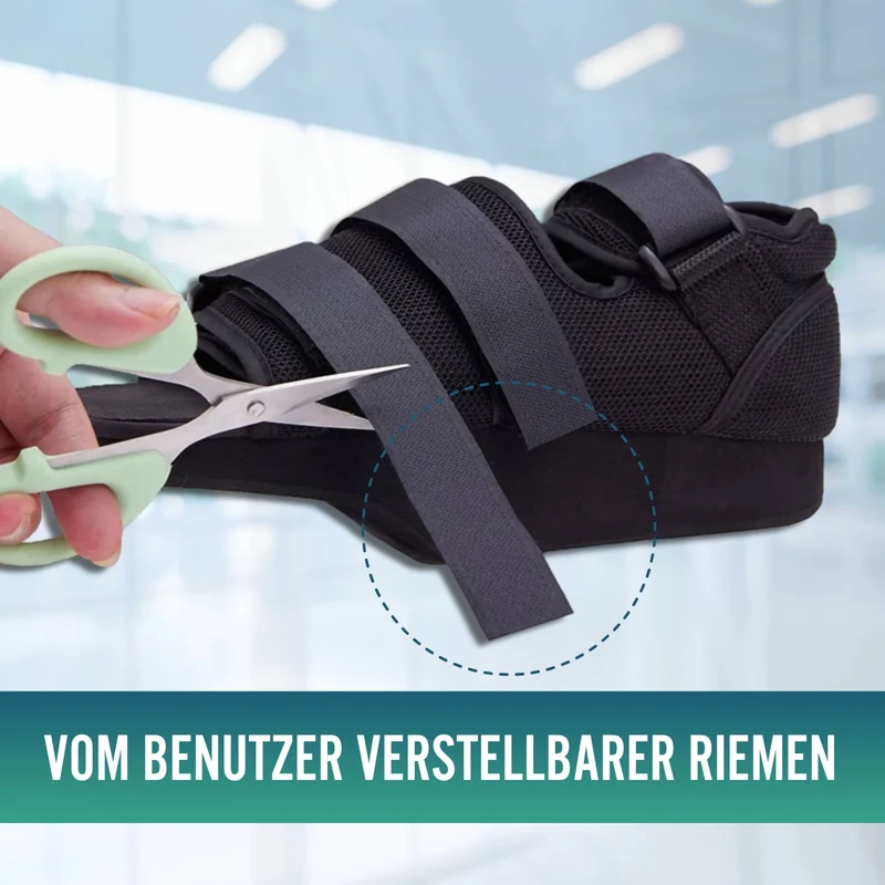 Verstellbarer bilateraler postoperativer Schuh mit Klettverschluss | 3 Größen