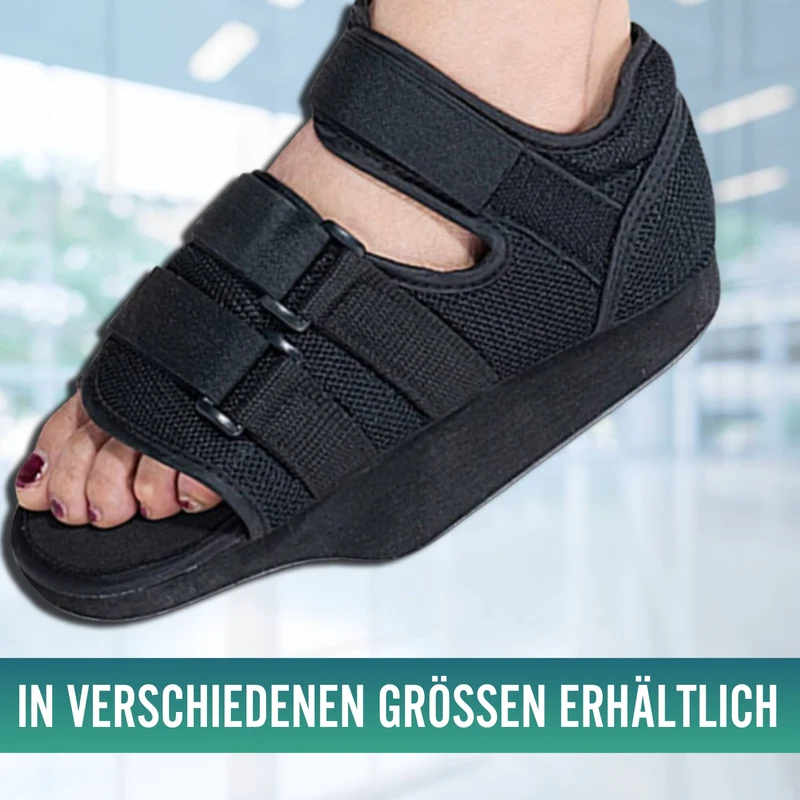 Verstellbarer bilateraler postoperativer Schuh mit Klettverschluss | 3 Größen