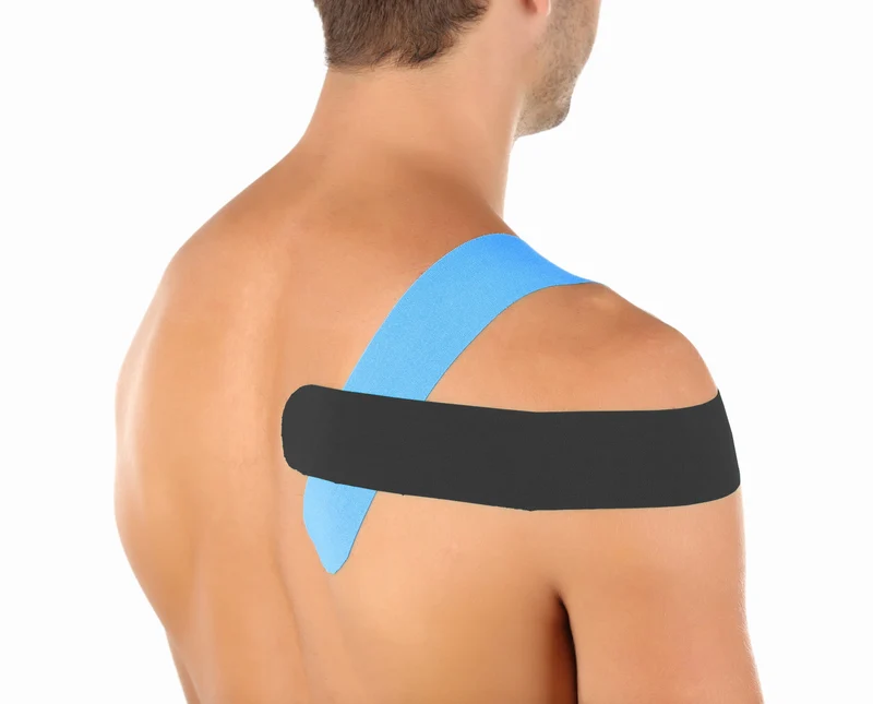 Kinesiologie-Tape blau mit hoher Dehnbarkeit