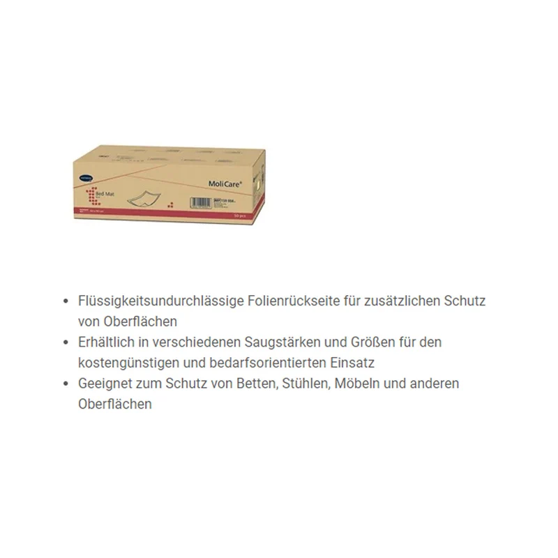 Hartmann MoliCare® Bed Mat Eco Inkontinenzunterlagen, 5 Tropfen, versch. Größen