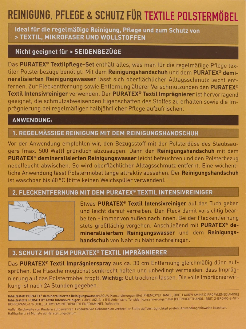 PURATEX Textilpflege-Set