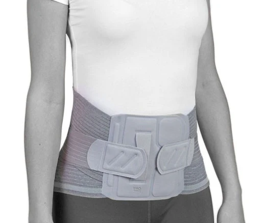 Rückenbandage mit atmungsaktivem Stoff und individueller Anpassung